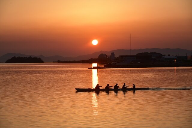 中海の夕焼け（米子市）