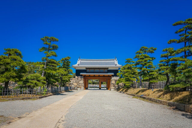 高松市高松城の桜御門